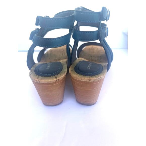 Baretraps Melyssa Blue Vegan Double Ankle Strap Platform Comfort Sandals 7.5 - Picture 8 of 12